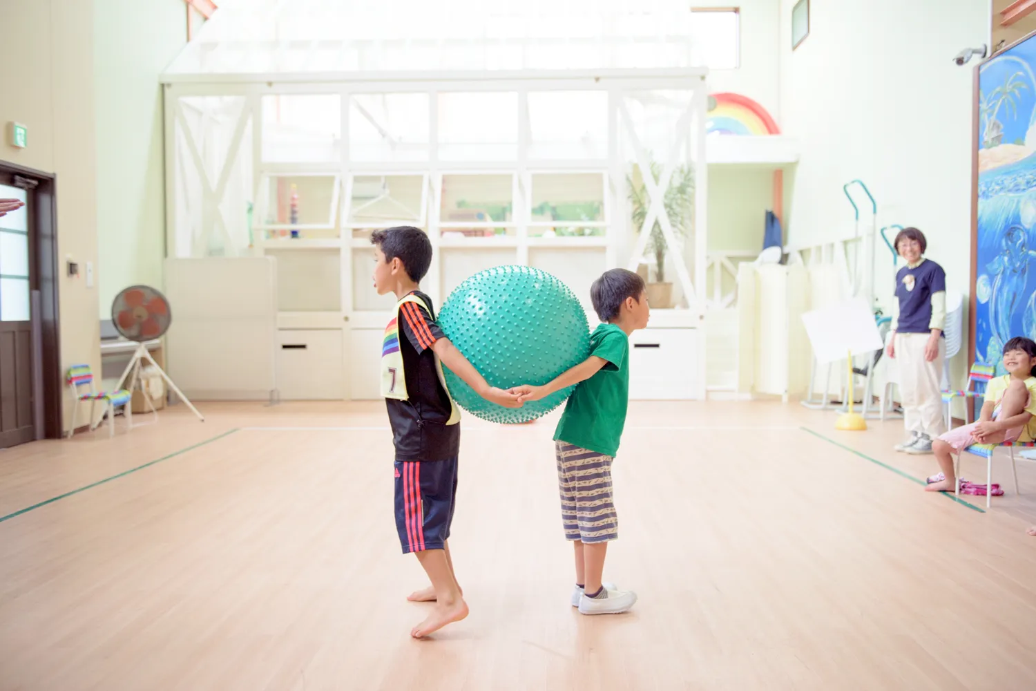 指導者の目線の写真